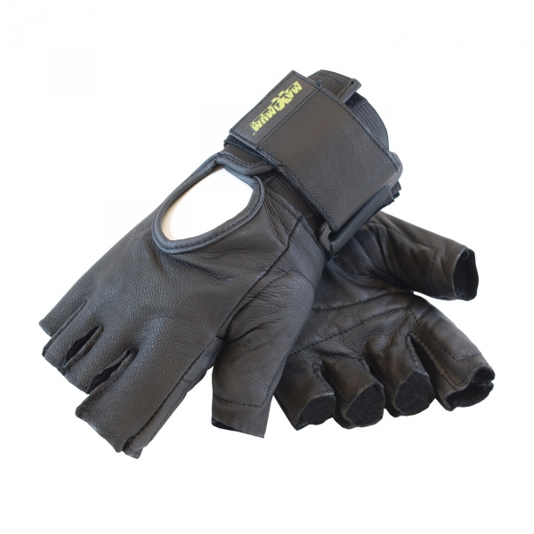 Maximum Safety® Half Finger AntiVibe Work Gloves AntiShock Gloves