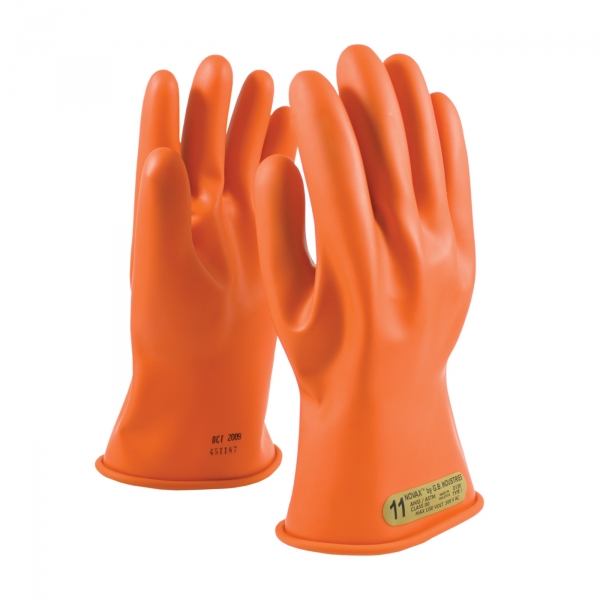 #147-0-11 PIP® NOVAX® Class 0 Orange Rubber Insulating 11` Glove w/ Straight Cuff