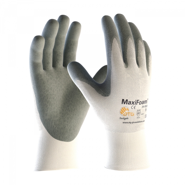 PIP® MaxiFoam® Premium Seamless Knit Nylon Glove with Nitrile Coated Foam Grip on Palm & Fingers #34-800