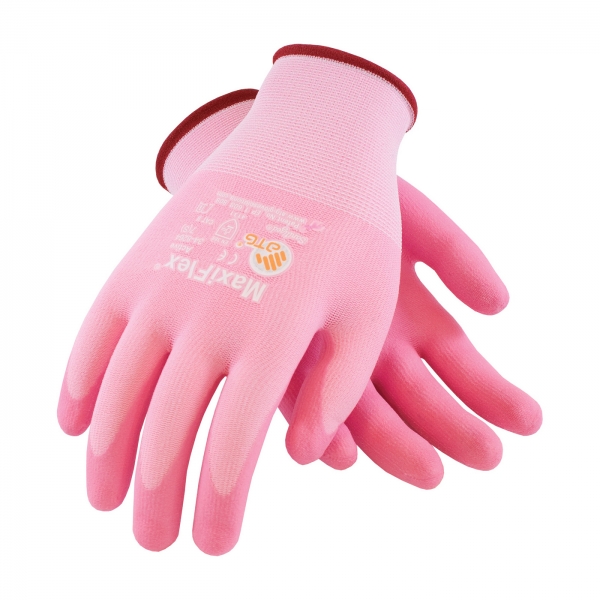 34-8264 PIP® MaxiFlex® Active Ultralight Foam Nitrile General Purpose Pink Work Gloves