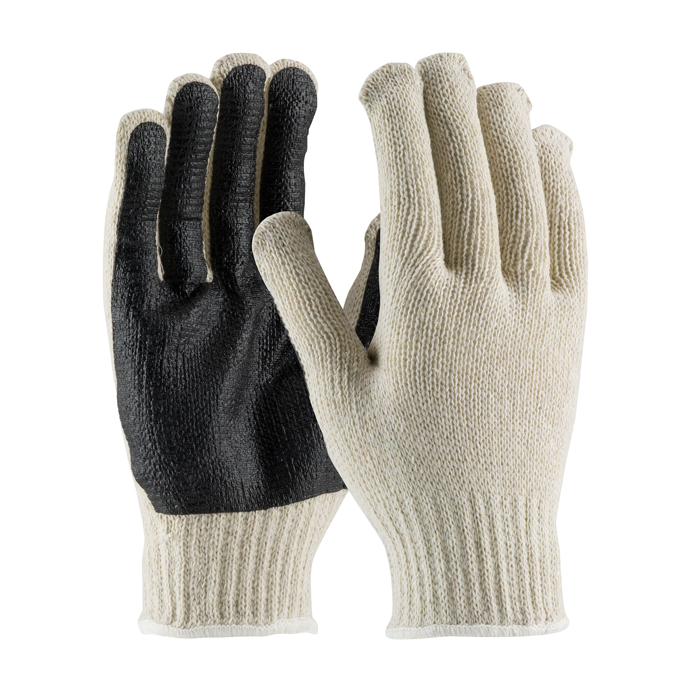 Cotton/Poly PVC Palm Coated Work Gloves PVC Coated Knit Gloves PVC