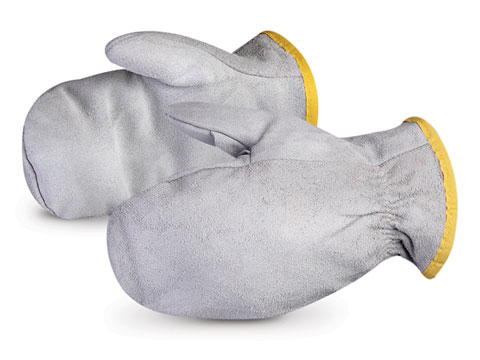 leather winter mittens
