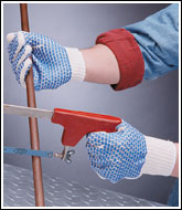 Dual Sided PVC Block String Grip Gloves