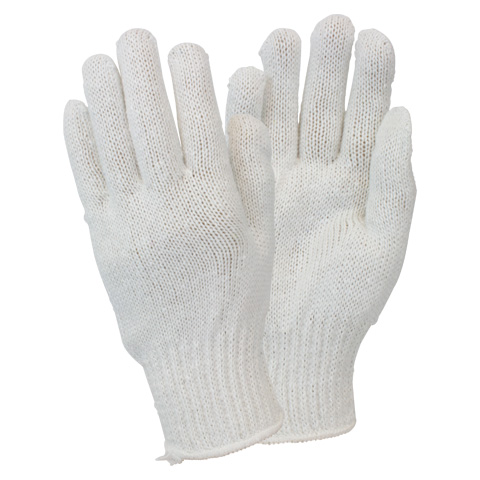 Medium Weight String Knit Gloves | Cotton Poly Knit Work Gloves ...