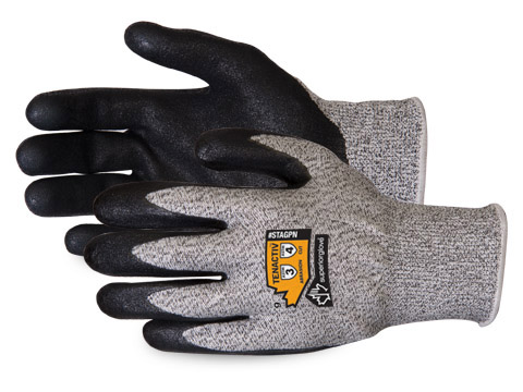 Majestic 35-1500 Cut-Less Watchdog Knit Gloves with Polyurethane Palm, Size Medium