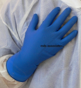 Safety Zone® 15-mil 12-inch Powder Free Blue Latex Gloves