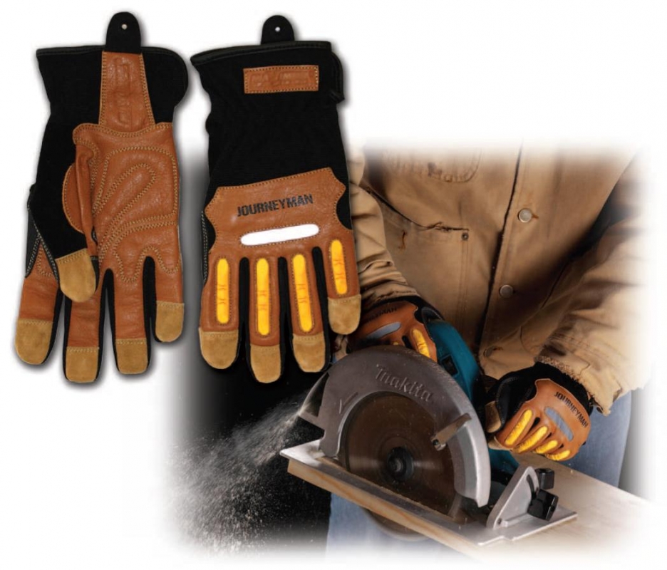 120-4200 PIP® Maximum Safety® Journeyman Leather Workman's Gloves