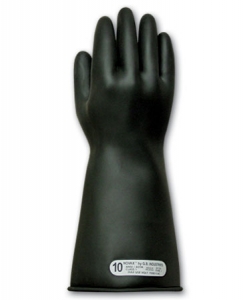 150-1-14 PIP® 14` Novax® Electrical Safety Class 1 Black Rubber Insulating Gloves
