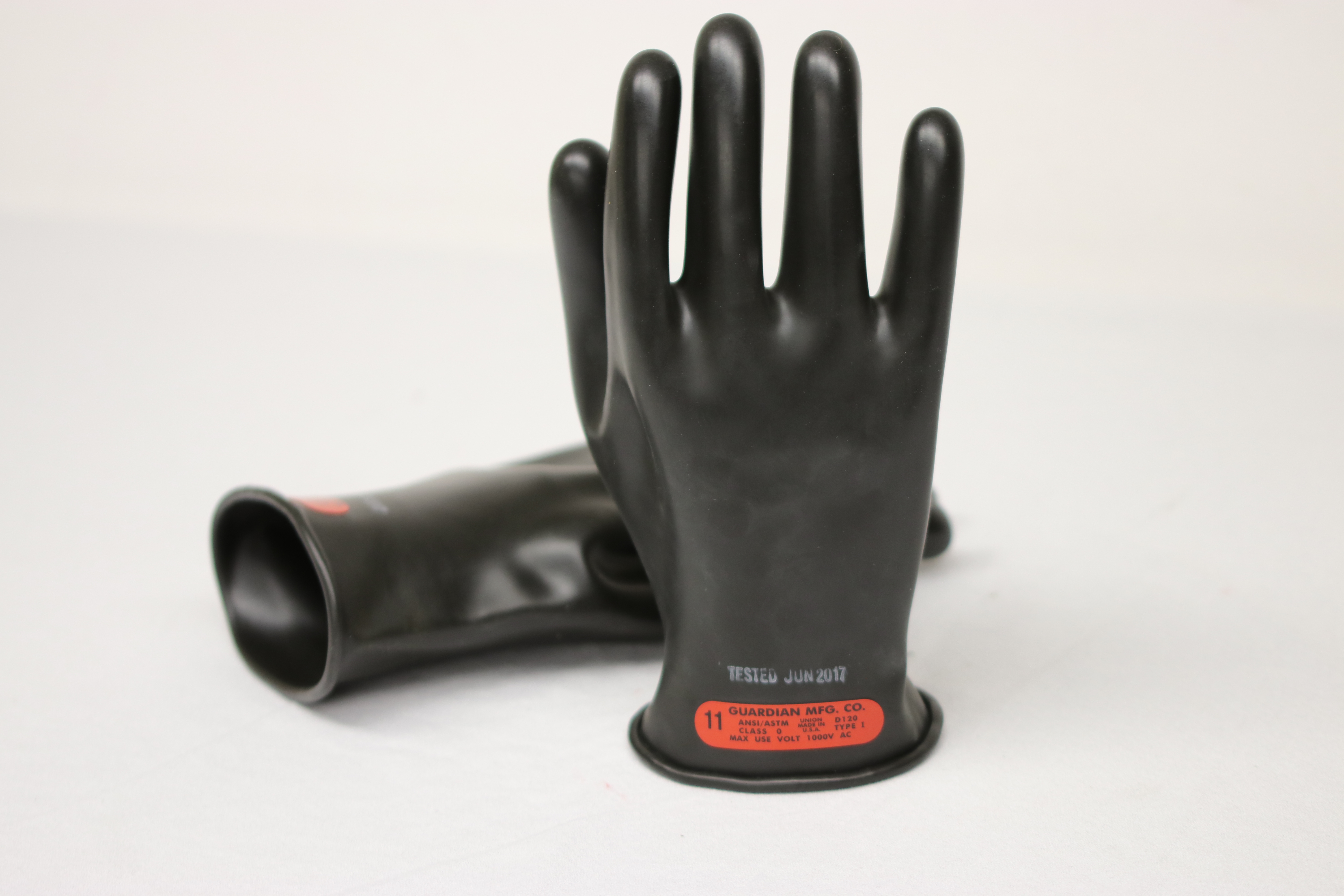 Magid M00 A.R.C Natural Latex Rubber Class 00 Insulating Glove with Straight Cuff Work Black 14 Length Size 8 One Pair