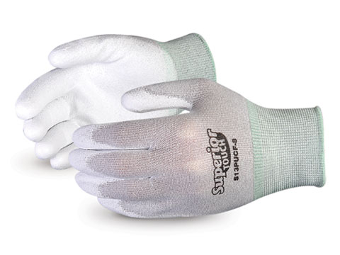 Image result for Superior Touch® Static Dissipative PU Coated Nylon/Carbon Gloves