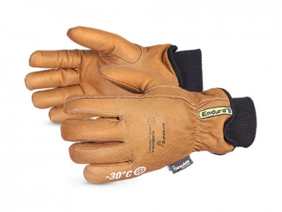 378GOBDTK Superior Glove® Endura® Deluxe Oilbloc™ Goat-Grain Double Thinsulate® Driver Gloves