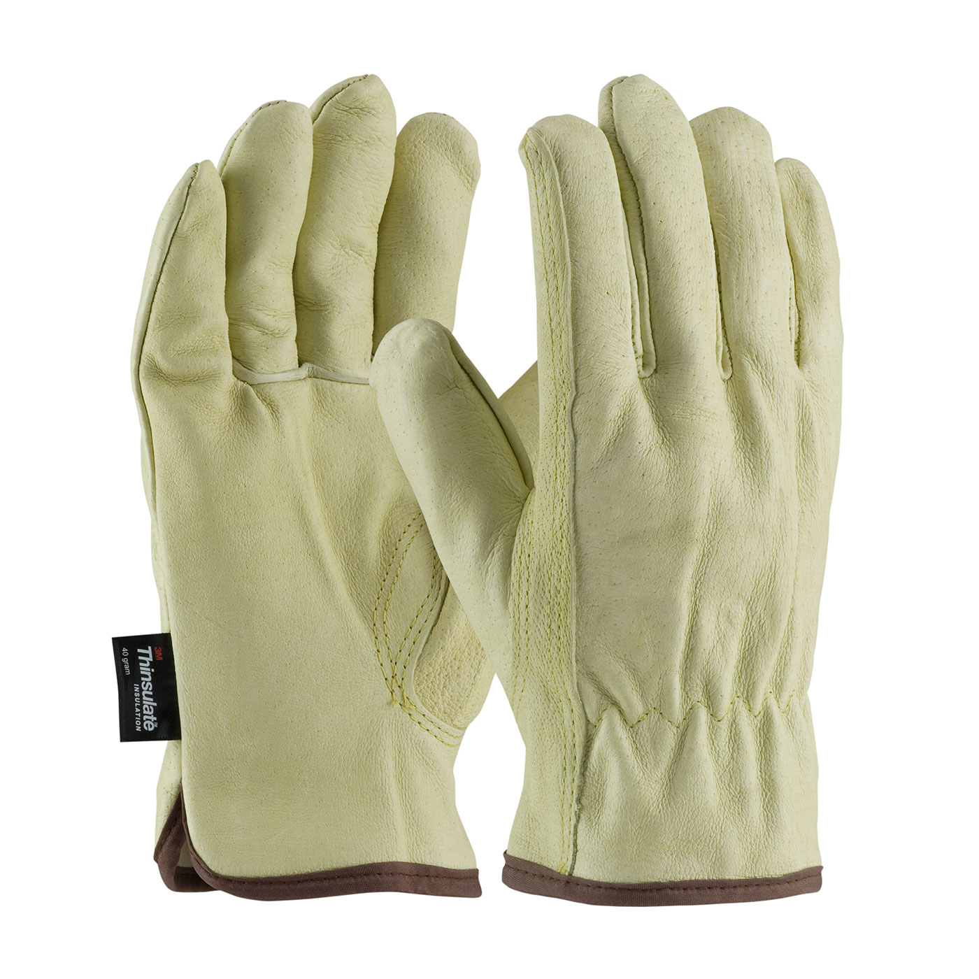 Pigskin Leather Thinsulate™ Lined Driver Gloves Thermal Lined Driver