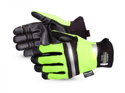 #MXHVTWT Superior Glove® Clutch Gear® Hi-viz Thinsulate Lined Winter Mechanics Gloves
