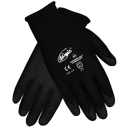 Memphis Ninja BNF Nitrile Coated Waterproof Nylon Work Gloves Black Size M for sale online 