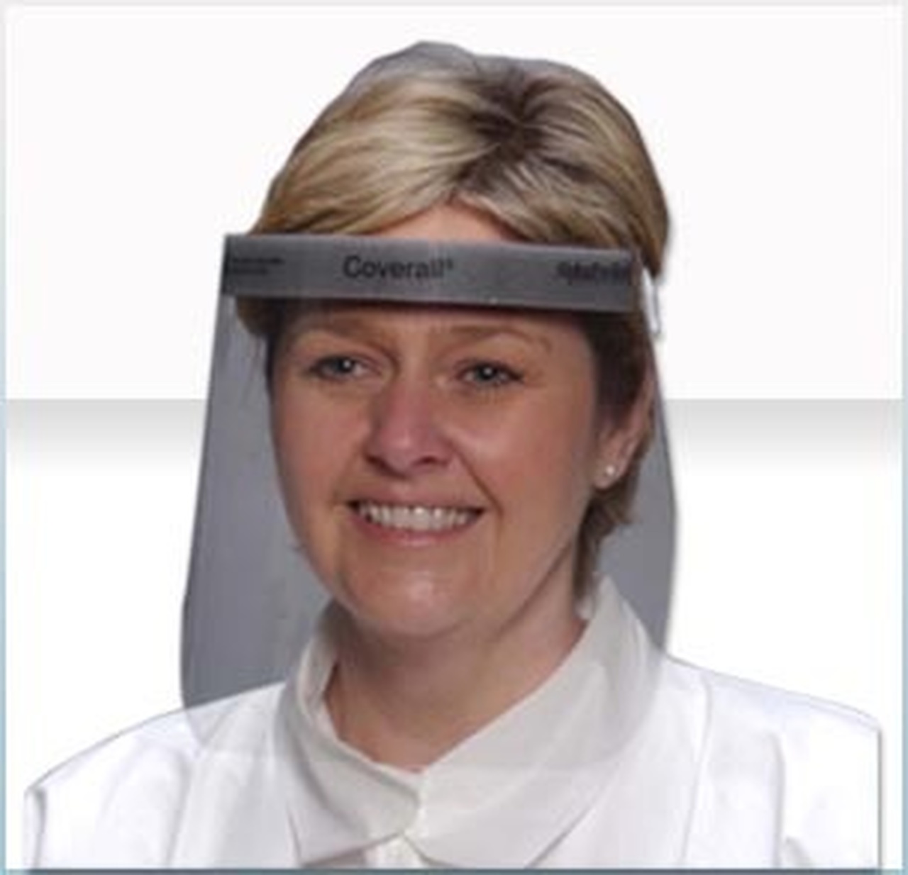 Coverall® Half Face Shield w/ Comfort Band Facial Splash Protection