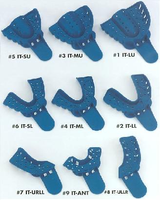 Excellent™ Disposable Impression Trays, Royal Blue 