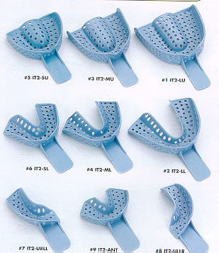 Excellent II™ Impression Trays, Baby Blue
