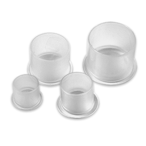 Dynarex® Disposable Transparent Tattoo Ink Cups with Flat Bottom