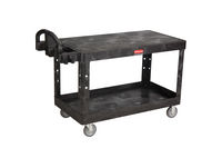 Rubbermaid® Commercial Heavy-Duty Utility Cart, 4545 Rubbermaid® Commercial Heavy-Duty Large Flat Shelf Utility Cart