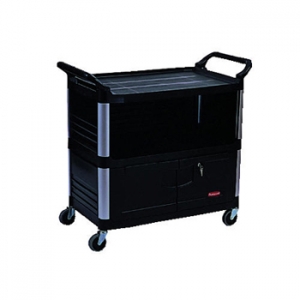 Rubbermaid® 4095 Xtra™ Black Equipment Carts