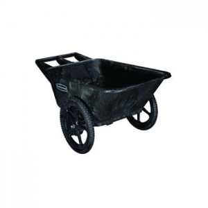 Rubbermaid 9T66 2 Shelf Utility Cart, Black