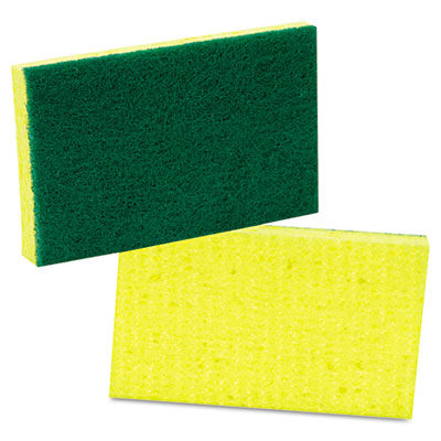 75004166 Prime Source® Greem/Yellow Scrubbing Sponges 