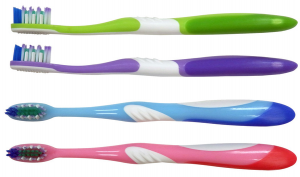 #10788B OraBrite® Premium OraFlex Sensitive Toothbrushes with interdental cut bristles and a whitening zone