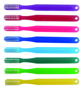 #10926 Oraline® Rainbow Child's Exra Soft Disposable Toothbrushes