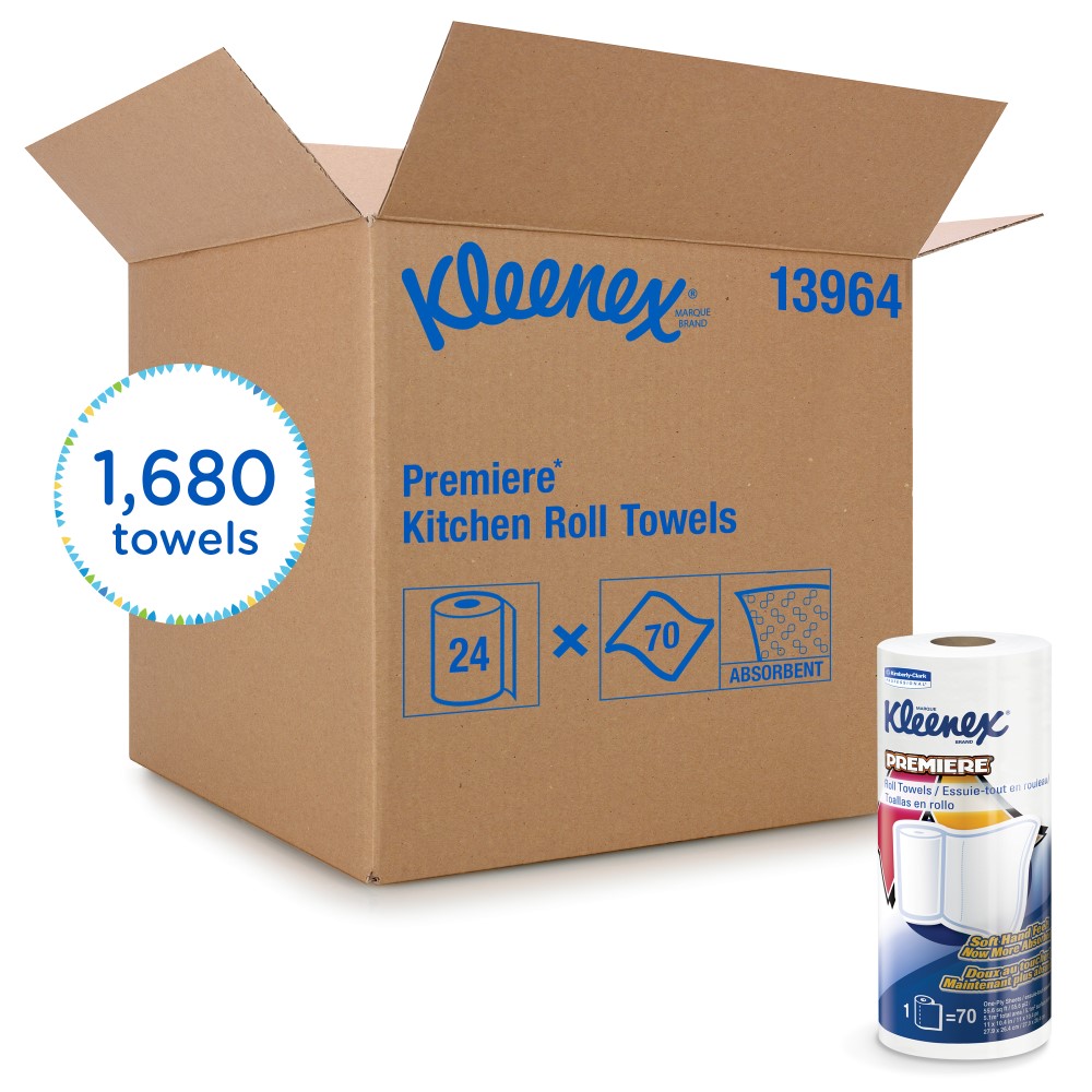 Kimberly Clark® Kleenex® 13964 Kitchen Roll Paper Towels (24/70ct) - 