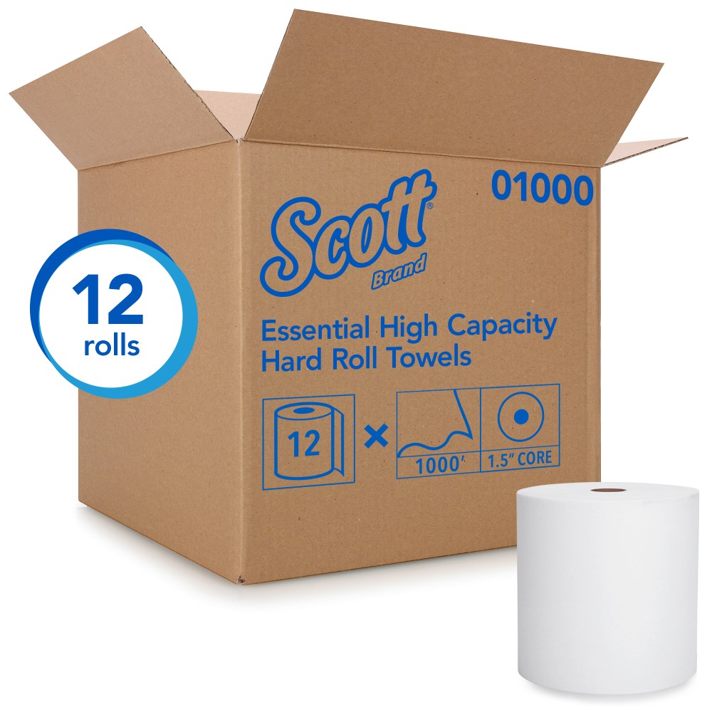 Kimberly Clark® Scott® Essential 01000 High Capacity Hard Roll Towels (12/1000') -