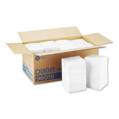 96019 Georgia Pacific® Professional Beverage Napkins, Single-Ply, 9 1/2 x 9 1/2, White, 4000/Carton