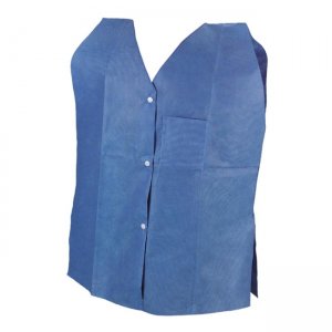 960202 Tidi® Disposable Blue SMS Non-Woven Patient Rehab Vest