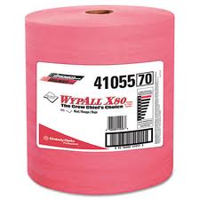  Kimberly Clark® Professional Wypall® 41055 X80 Red HydroKnit Cloths