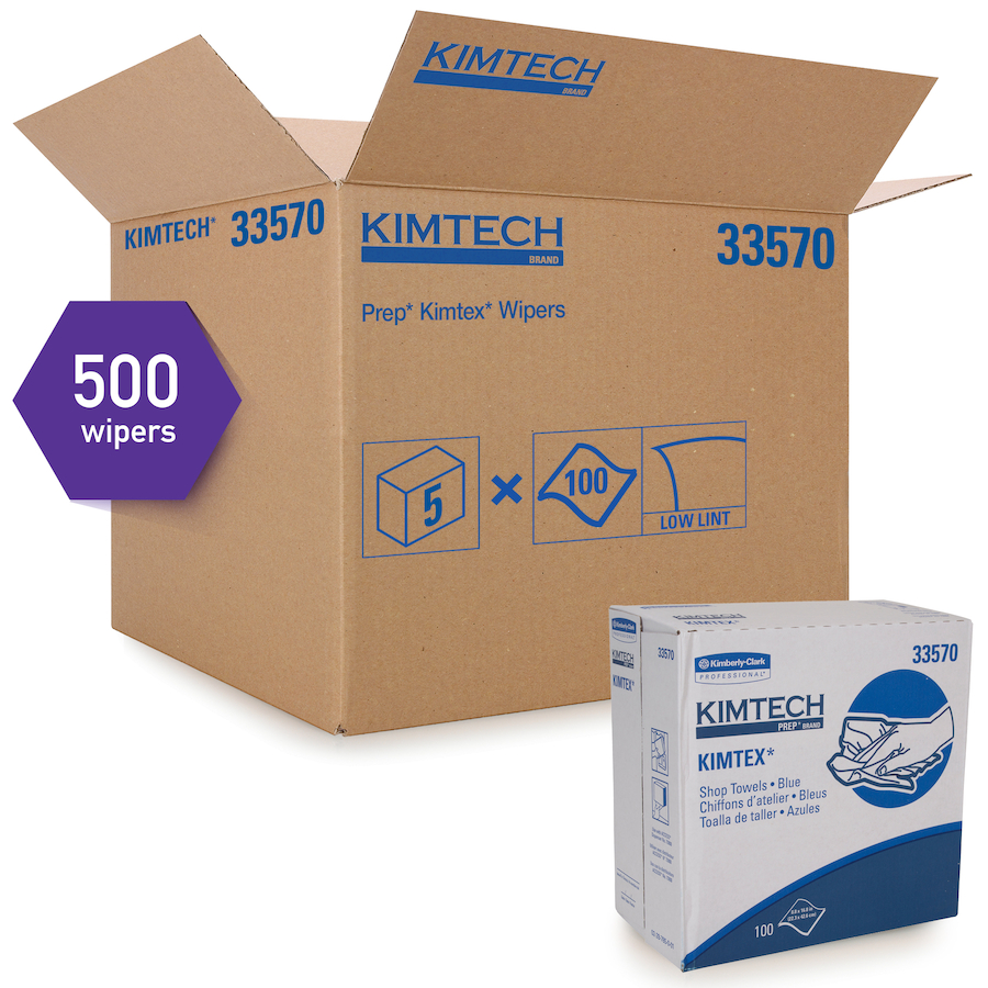 Kimberly Clark Professional Kimtech Prep® Kimtex® 33570 Wipers - Pop-Up Box (5/100ct)